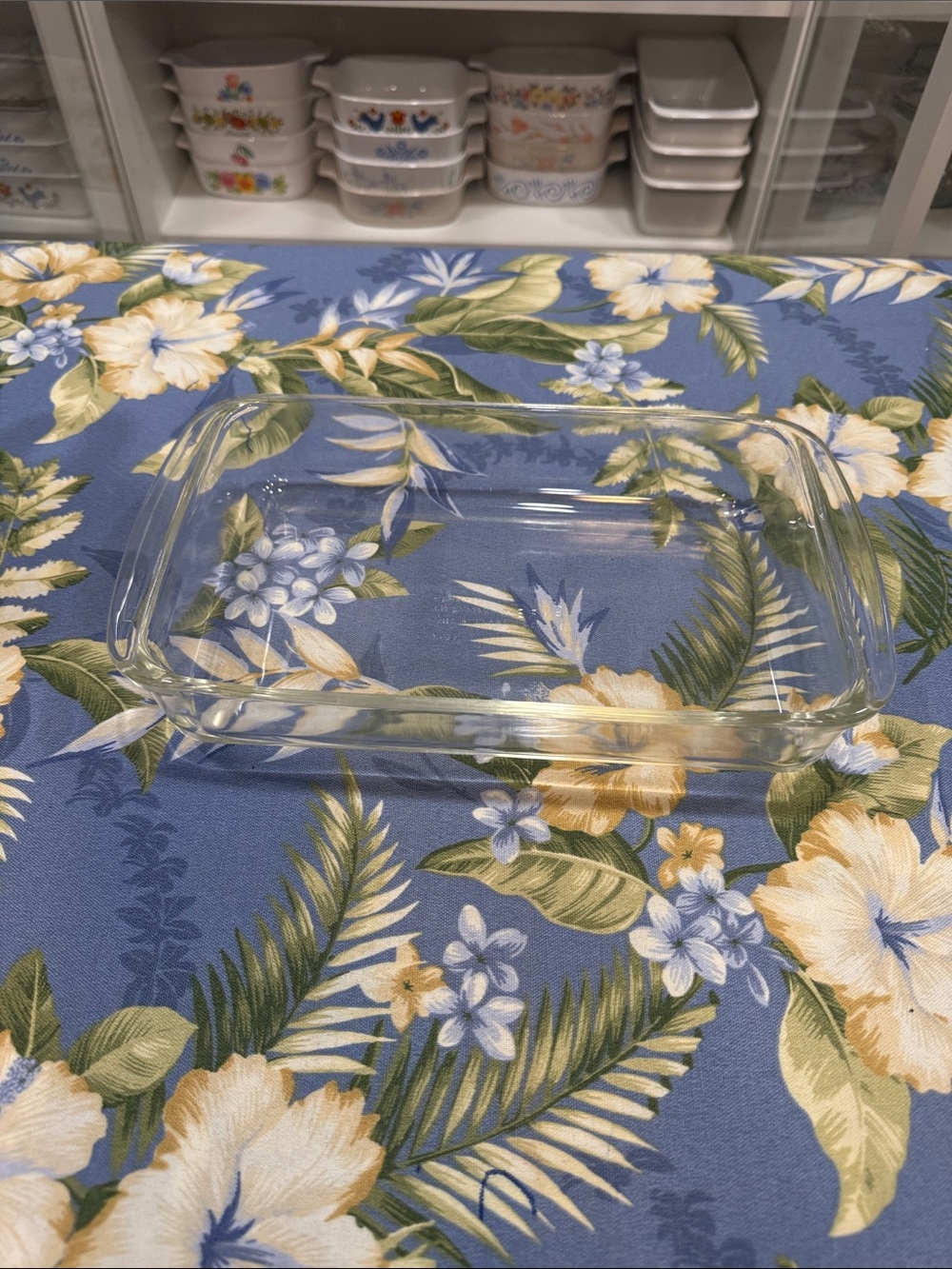 Pyrex Clear Glass Rectangular Baking & Serving Pan with Side Handles 10x6